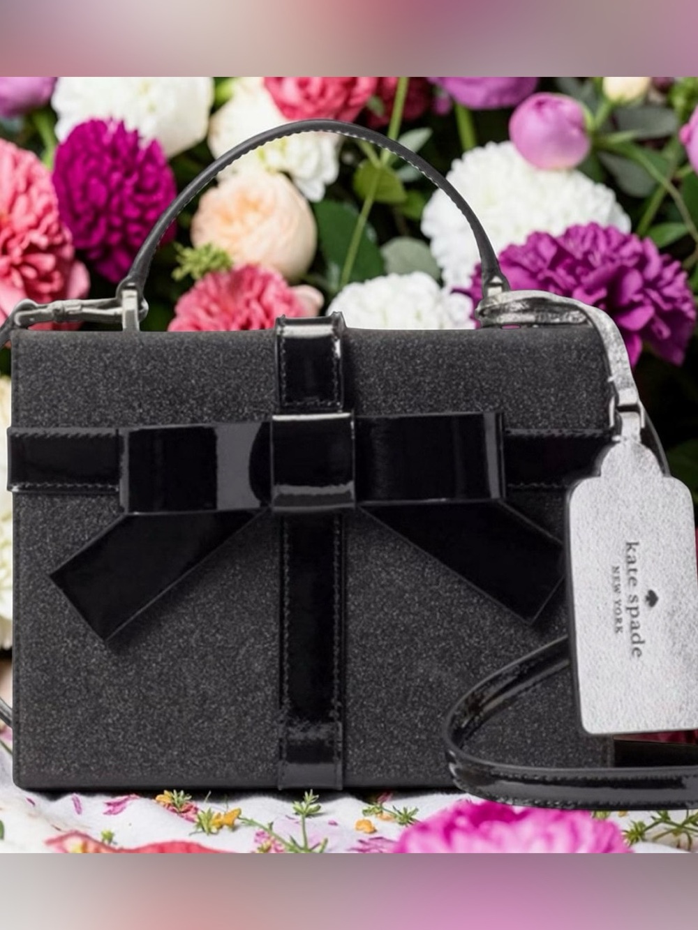 Kate Spade NWT wrapping party gift box crossbody bag NOVELTY - Picture 2 of 16
